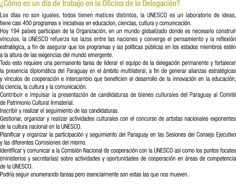 ¿C mo es un d a de trabajo en la Oficina de la Delegaci n? Los d as no son iguales, todos tienen matices distintos, l...