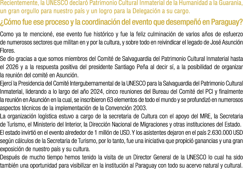 Recientemente, la UNESCO declar Patrimonio Cultural Inmaterial de la Humanidad a la Guarania, un gran orgullo para n...