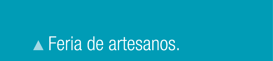 ￼ Feria de artesanos.