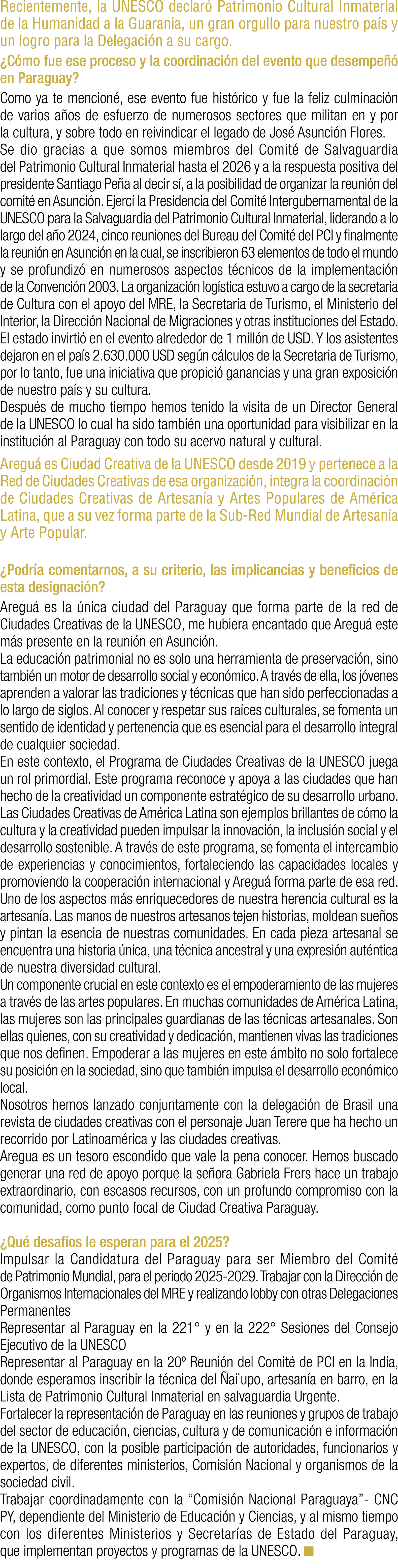 Recientemente, la UNESCO declar Patrimonio Cultural Inmaterial de la Humanidad a la Guarania, un gran orgullo para n...